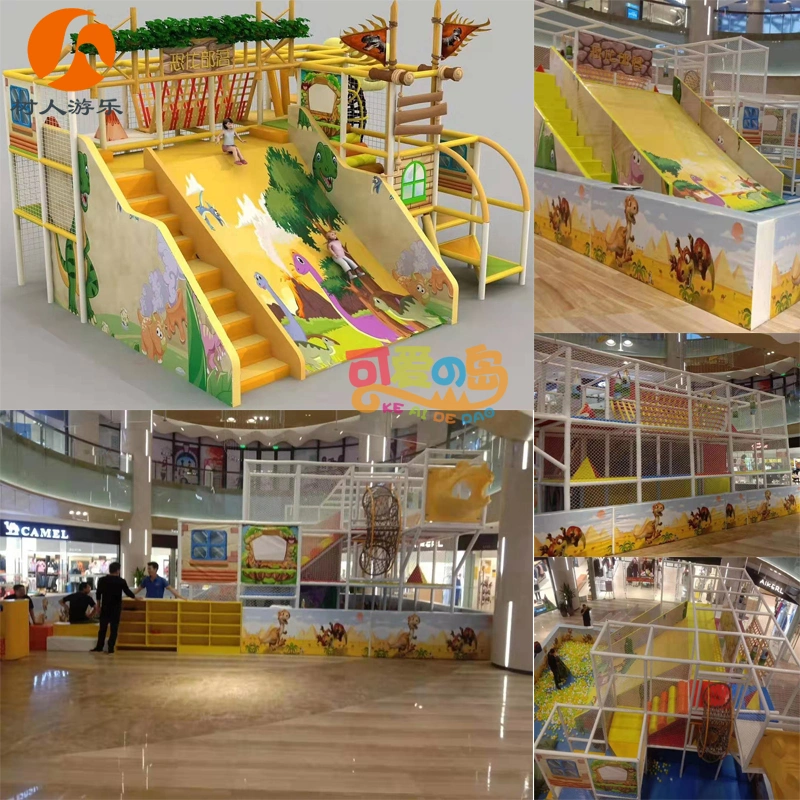 Luxurious Toddlers Customized Indoor Playground Equipment & Naughty Castle with Trampoline