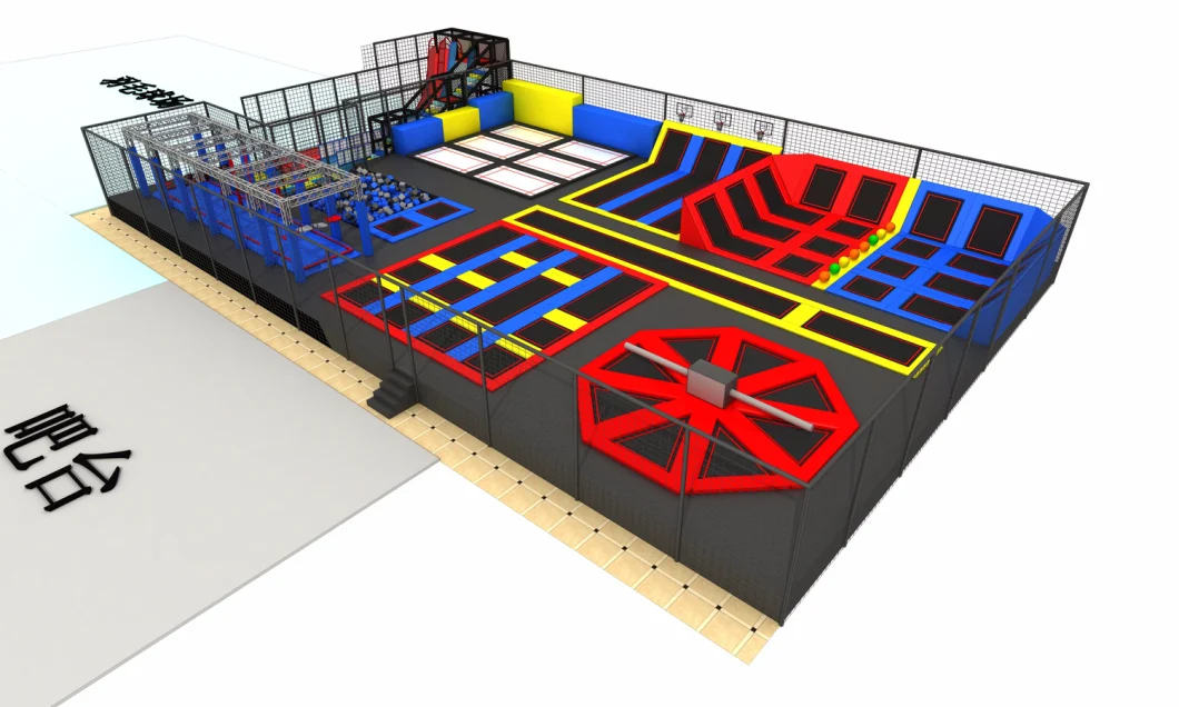 Gymnastic Trampoline with Dodgeball Trampoline Indoor Trampoline Park