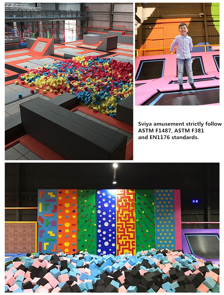 Adult Gymnastic Safety Trampoline Park for Sale