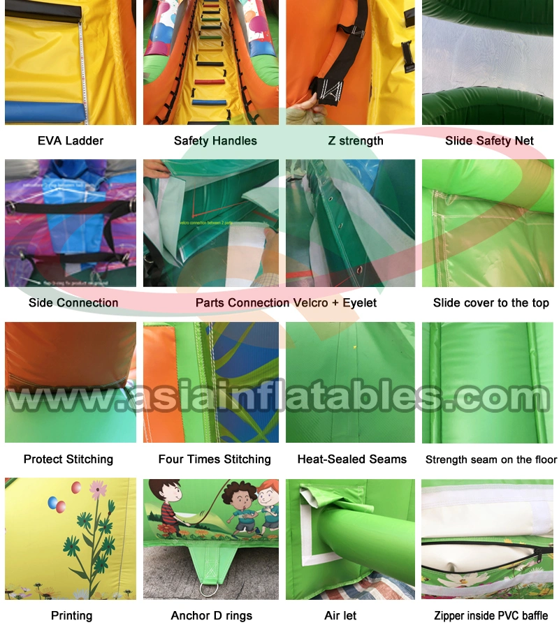 Fun Outdoor Playground Inflatable Theme Park Trampoline Park