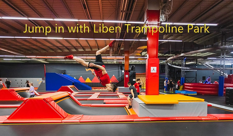 Colourful Trampoline Park Kids Indoor Sports Equipment with Many Function Zones