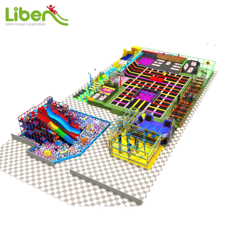 Latest Customize Design of 2000 Sqm Commercial Trampoline Park