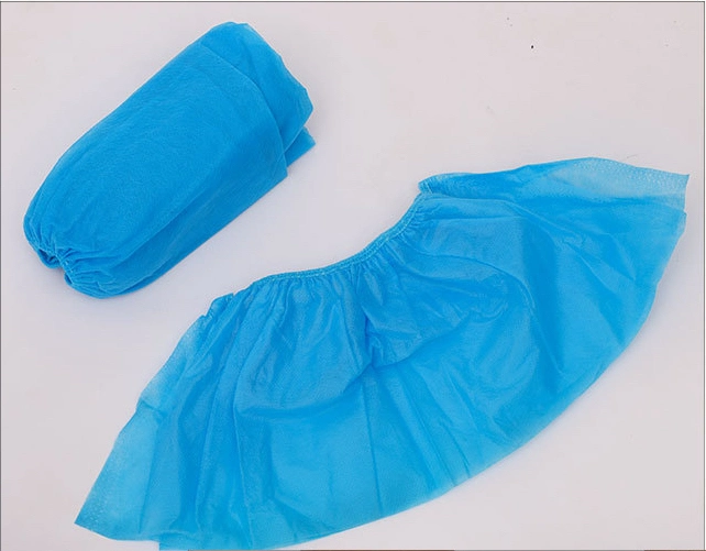 Lab Use Shoe Cover Disposable PP Nonwoven Shoe Cover Plastic PE/CPE Shoe Cover Clean Room Shoe Cover PE Coated Foot Cover Waterproof Anti Skid Shoe Cover