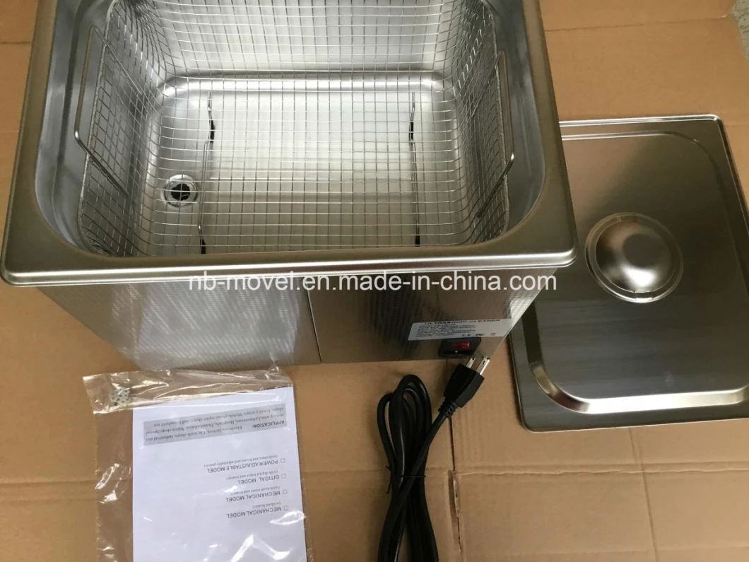 Stainless Steel Digital Laboratory Movel Ultrasonic Cleaner 10L for Lab and Medical Instrument