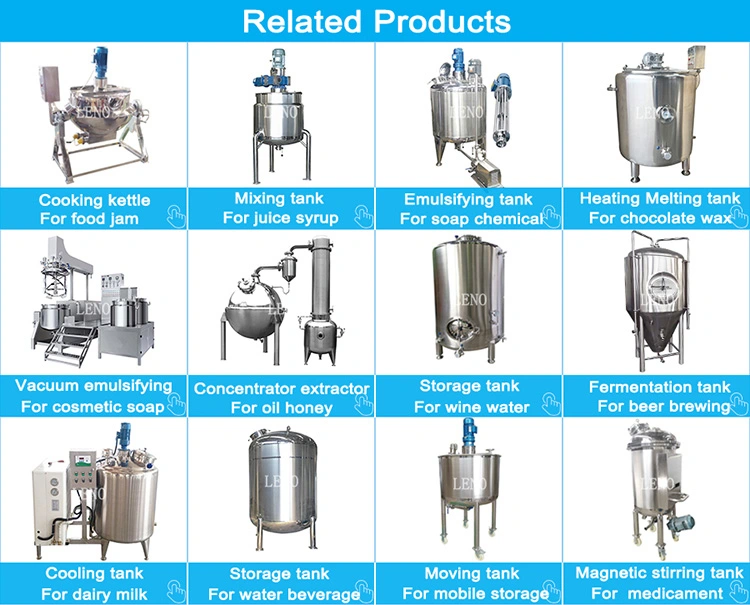 Sanitary Stainless Steel Concentrator Extractor Tank Extraction Machine for Pharmacy Essential Perfume Oil Herb Tea Ethanol