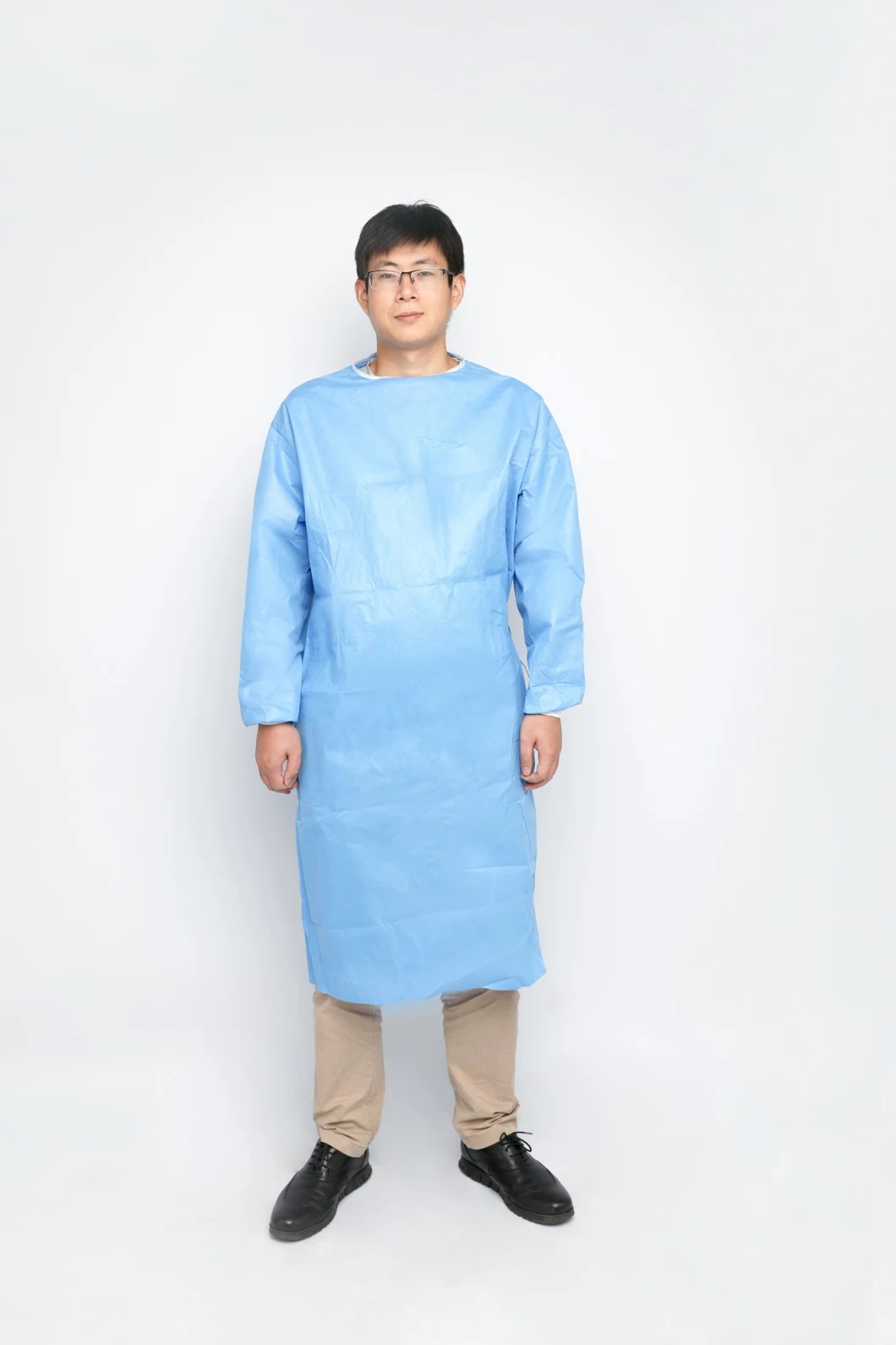 Sterilized Surgical Gown Level 3 with Coating SMS Hospital Use CE Certificate with Ultrasonic Sealing