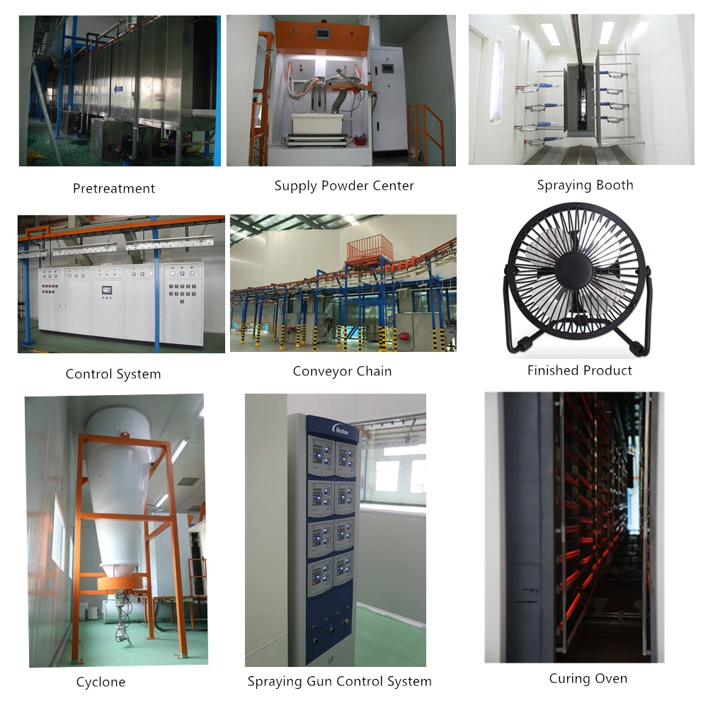 Best design Powder Coating Paint Lines Systems Automatic Spray Painting Line