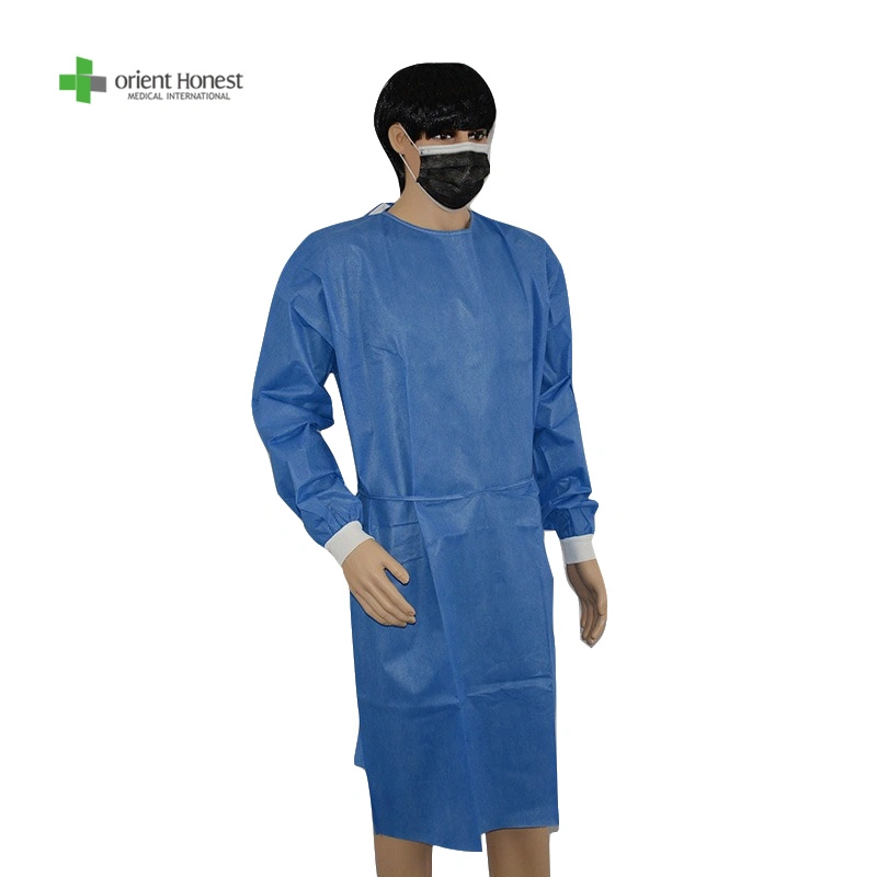 One Time Use Non-Woven Gown Single Use Gown Wholesale Single Use Scrubs Workshop One Time Use Polypropylene Scrubs China Factory