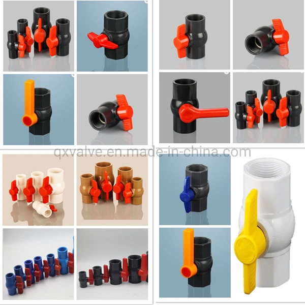 UPVC PVC Plastic Ball Valve Octagonal Ball Valve with Socket Thread Ends