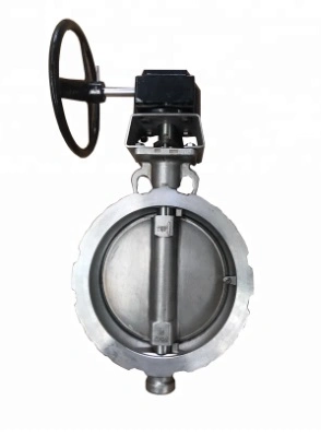 Ss Butterfly Valve Wafer Triple Offset Metal Seat Butterfly Valve