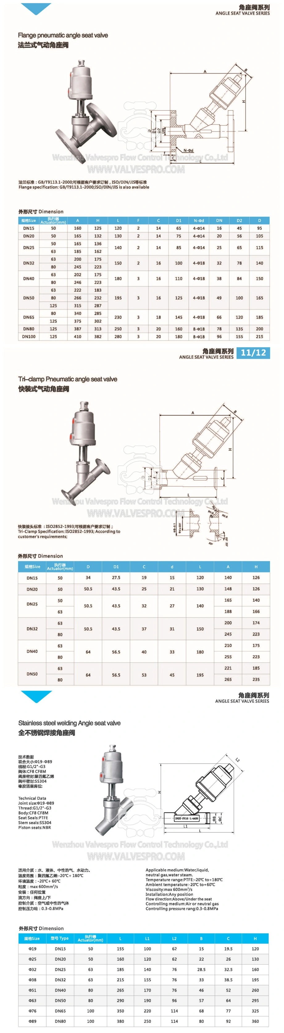 Pneumatic Waist Drum Valve T Type Angle Seat Valve Through Pneumatic Ball Valve Water Valve