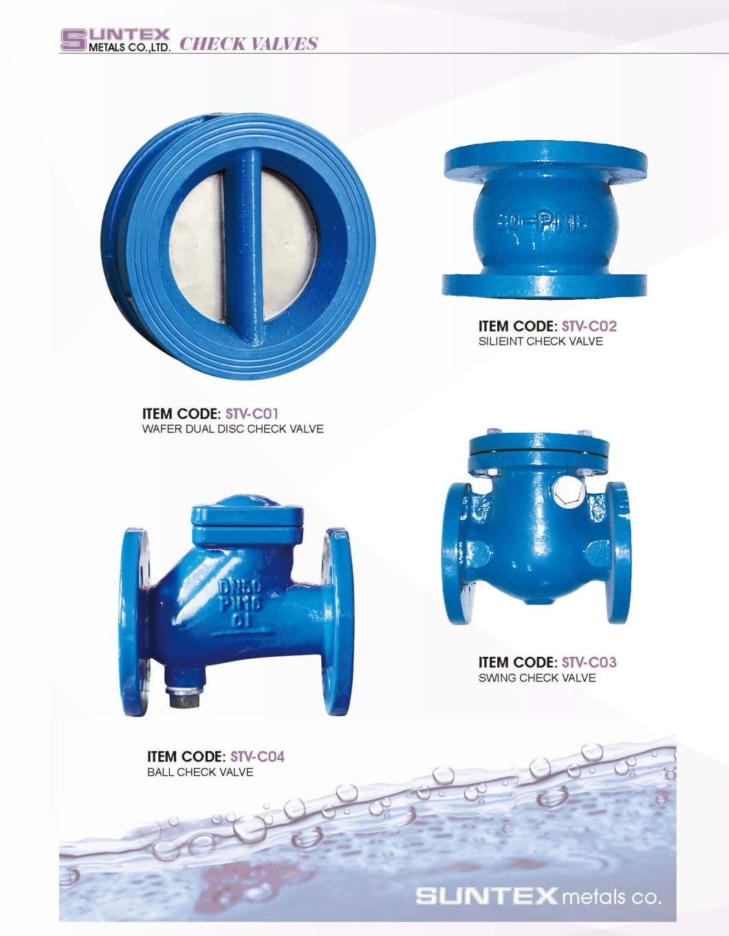 Suntex Hot Sale Ductile Iron Ball Check Valve with Price