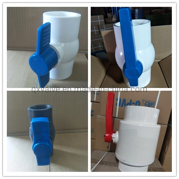 DIN ANSI UPVC Plastic Socket Water Valve Pool Valve PVC Ball Valve