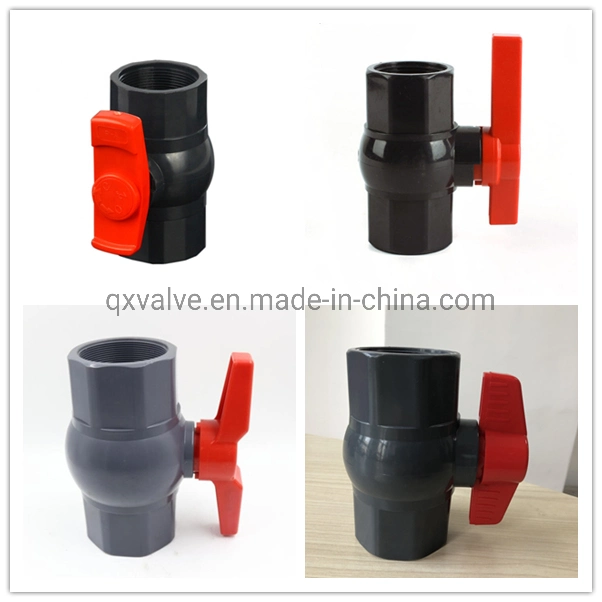 UPVC PVC Plastic Ball Valve Octagonal Ball Valve with Socket Thread Ends