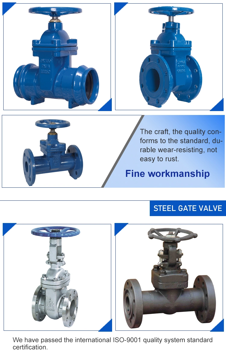 Oil and Gas Pipeline DIN Cast Steel Gate Valves Dn250 Pn16