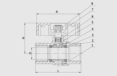 DN15 DN 20 DN25 En331 Gas Ball Valve Isolation Ball Valve