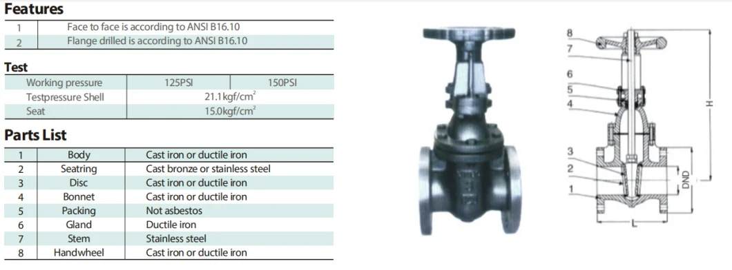 GB Gate Valve Pn16 RF Stainless Steel Body 13%Cr Wedge Gate Valve