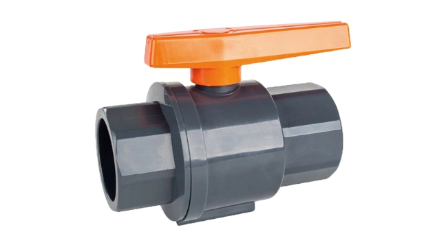Plastic PVC Two Pieces Ball Valve Water Supply Factory Supply
