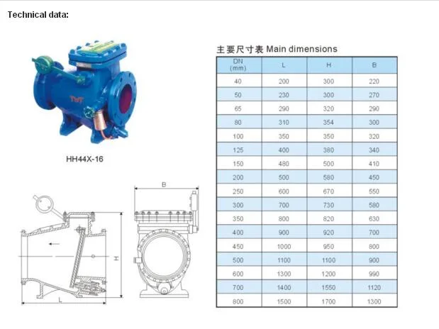 Cast Steel Pn16 Swing Check Valve with Lever Counter Weight Check Valve