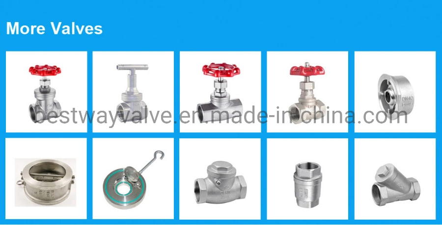 200psi/Pn16 CF8 CF8m Threaded Stainless Steel Gate Valves