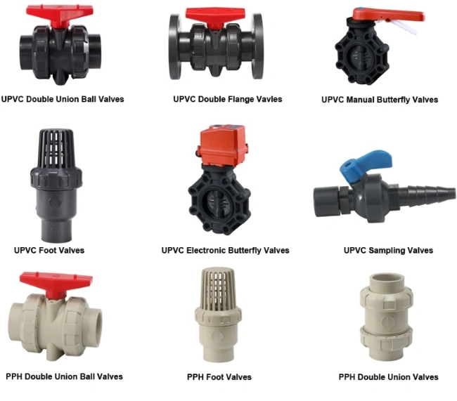 Industrial True Union Ball Valve Double Union Ball Valve PVC Ball Valve