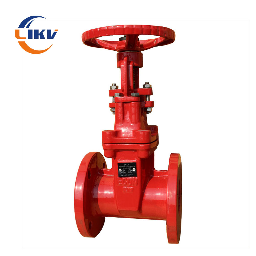 2 Inch DIN3202 F4 Rising Stem Soft Seated Flange Gate Valve Type Manual Hand Wheel OS& Y Gate Valve Gate with Rubber Wedge