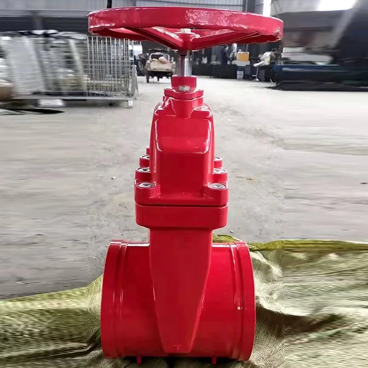 Cast Iron Ggg50 Pn16 Nrs Groove Gate Valve Ductile Iron Fire Valve Socket Gate Valve