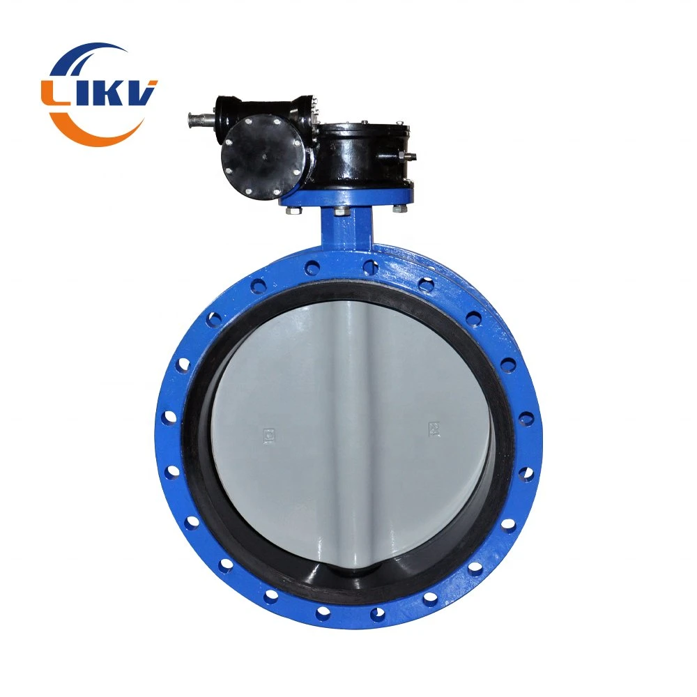4 Inch Butterfly Valve DN100 Flange Butterfly Valve with Worm Gear Actuator