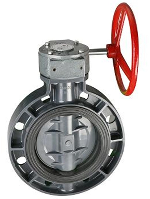 High Quality Plastic 10K Butterfly Valve UPVC Wafer Butterfly Valve Level PVC Worm Gear Butterfly Valve JIS Standard for Water Supply