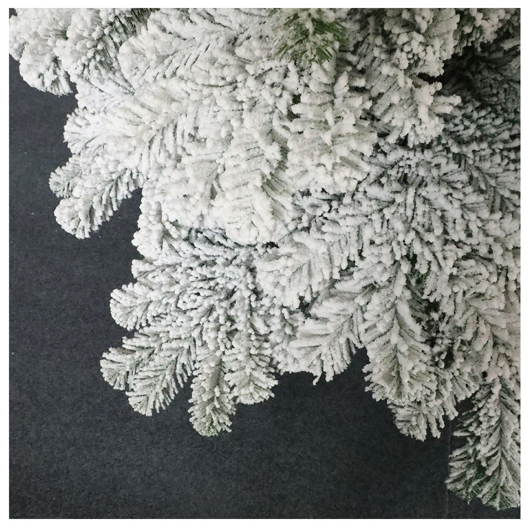 Artificial Xmas Tree Snow Effect Set Outdoor Decoration St2324-7'