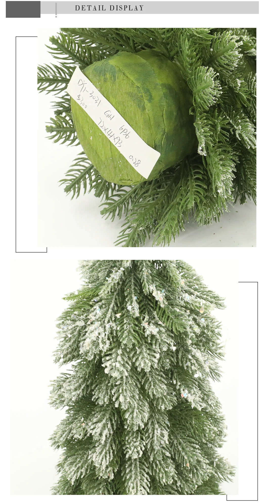 Christmas Outdoor Decoration Xmas Pine Tree with Snow Dy1-3031