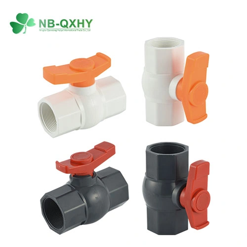 UPVC PVC Plastic Ball Valve Octagonal Ball Valve with Socket Thread Ends