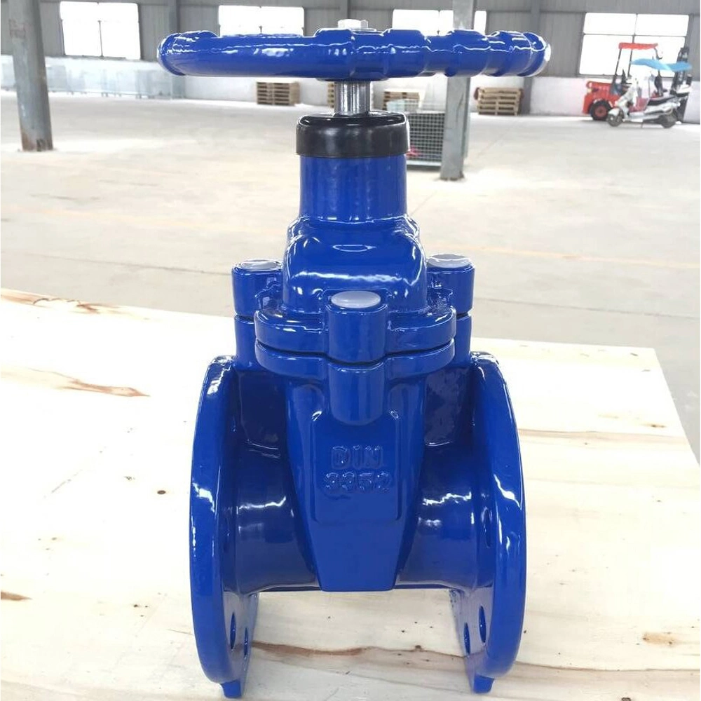 DIN F4 Pn16 DN100 Cast Iron Resilent Gate Valve Globe Valve Swing Check Valve Globe Valve