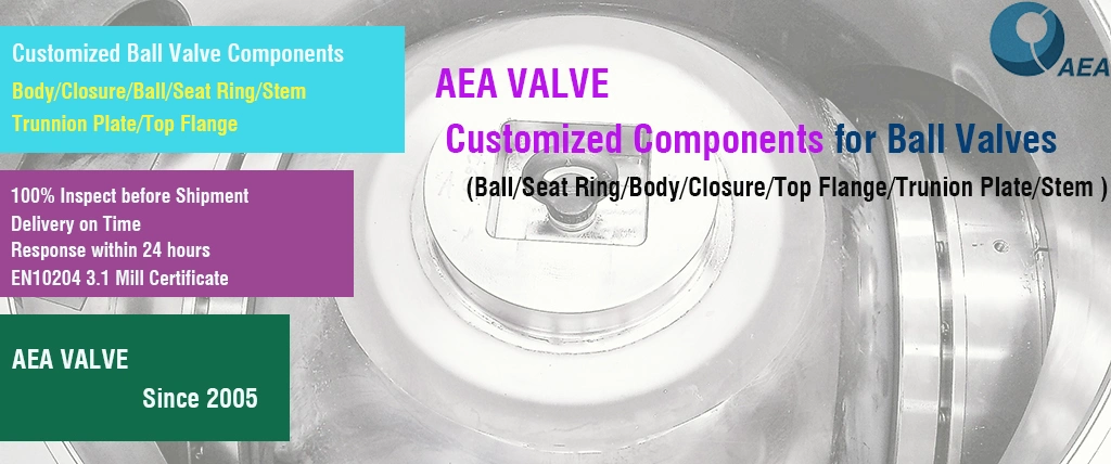 Aea CNC Customized Semi-Finished Machining Valve Body for Ball Valve Spare Kits