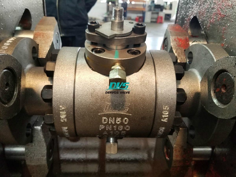 Forged Trunnion Mounted Ball Valve DN50 Pn160 A105 Lever