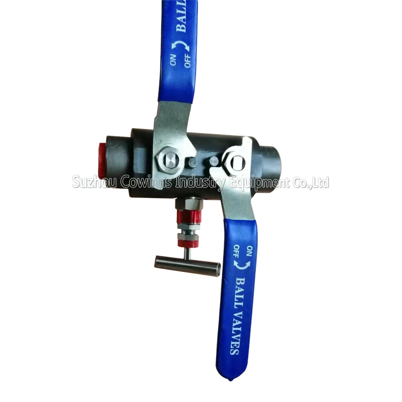 6000psi Sw Ends Level Operated Dbb Ball Valve with Needle Drain Valve