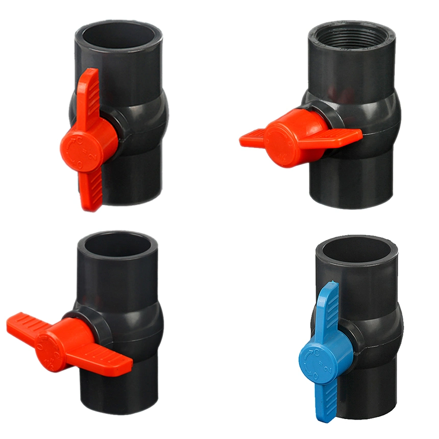 High Pressure Long Handle PVC Compact Ball Valve Socket Ball Valve