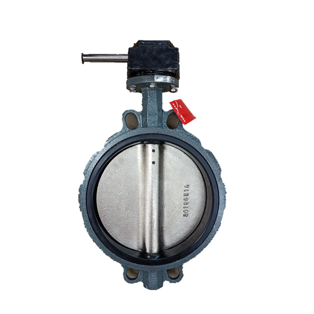 Pn10 Pn16 Wafer Type Butterfly Valve Cast Iron Stainless Steel Wafer Lug Butterfly Valve