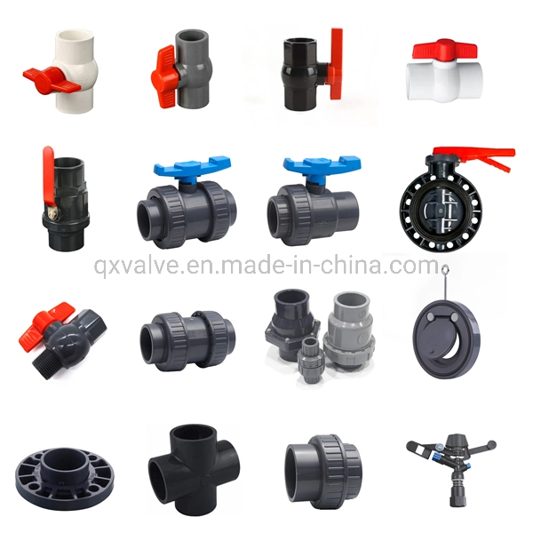 UPVC PVC Plastic Ball Valve Octagonal Ball Valve with Socket Thread Ends