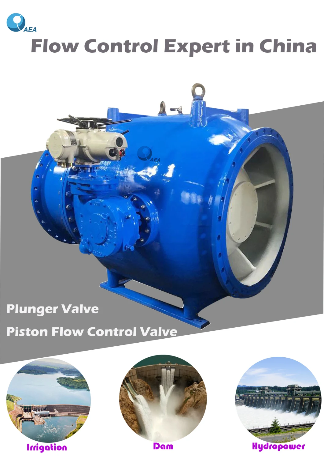 Hydropower Plant Hydraulic Regulating Control Hollow Jet Discharge Piston Conical Jet Plunger Valve Needle Valve