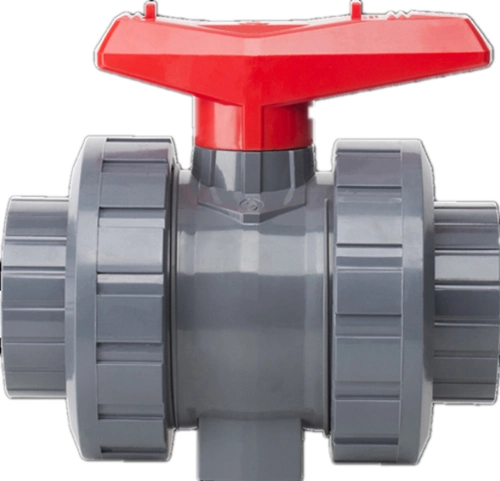 High Quality DIN ASTM JIS Standard Plastic Ball Valve UPVC Flanged Union Ball Valve UPVC Double Union Flanged Ball Valve UPVC Flanged Ball Valve Double Union