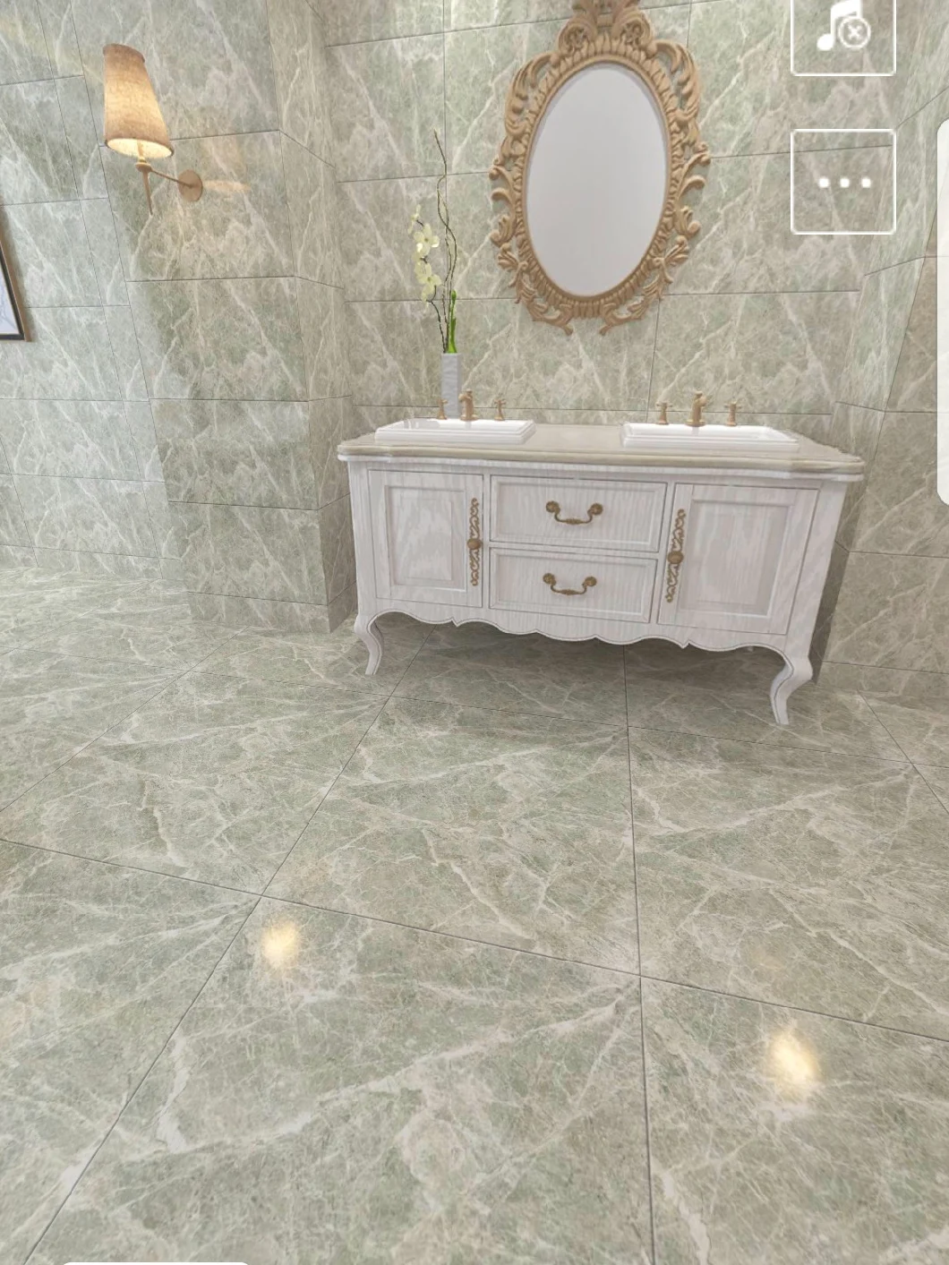 Building Material Marble Look Glazed Porcelain Tile for Home Decoration