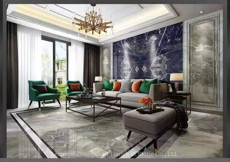 Grey Marble Works Tiles and Marble Slabs Luxury Hotel Building Material