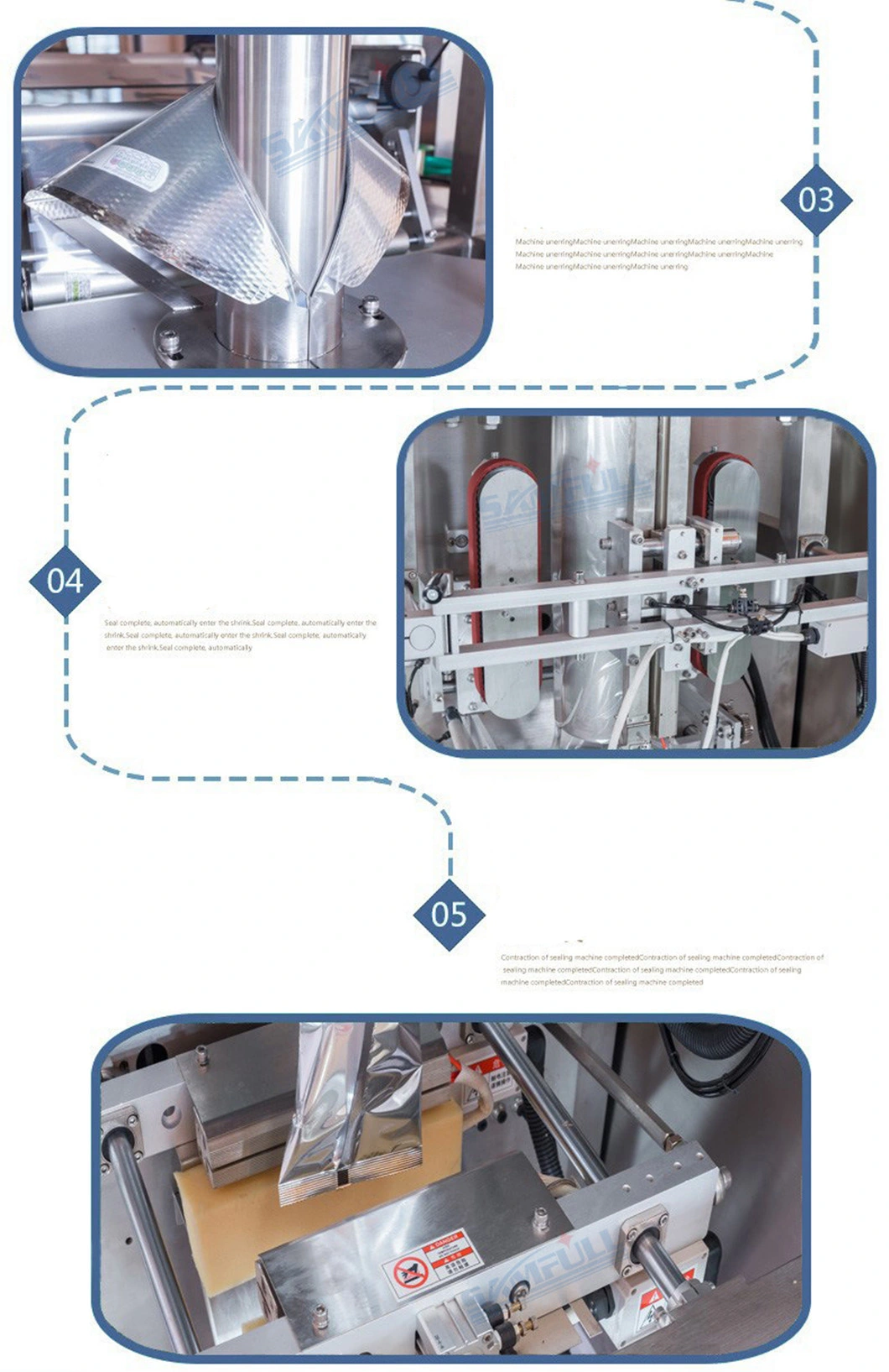 Automatic Powder Packing Machine for Chili Powder/Herb Powder/Detergent Powder/Milk Powder/Flour Powder