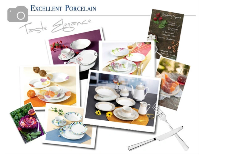 Safe Melamine Serving Ceramic Porcelain Fruit Plate