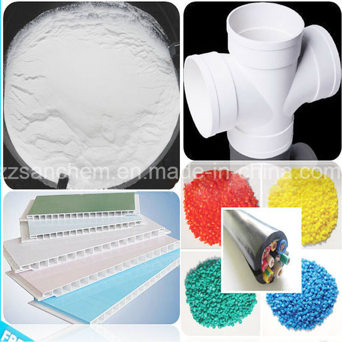 White Powder Polyvinyl Chloride Resin PVC Resin Sg5 Sg3