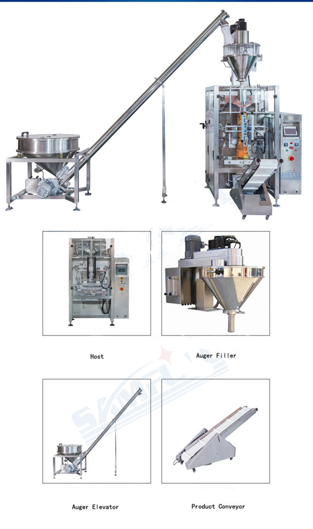 Automatic Powder Packing Machine for Chili Powder/Herb Powder/Detergent Powder/Milk Powder/Flour Powder