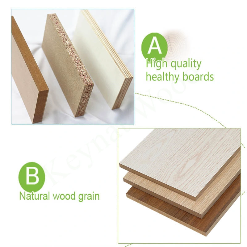 17mm MDF Melamine Laminated High Quality Wood Grain Melamine Faced Board