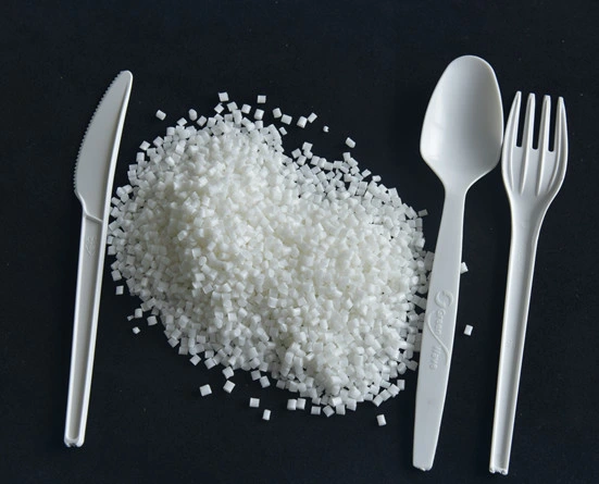 Injection Molding Grade Biodegradable Modified Starch PLA Resin for Tableware