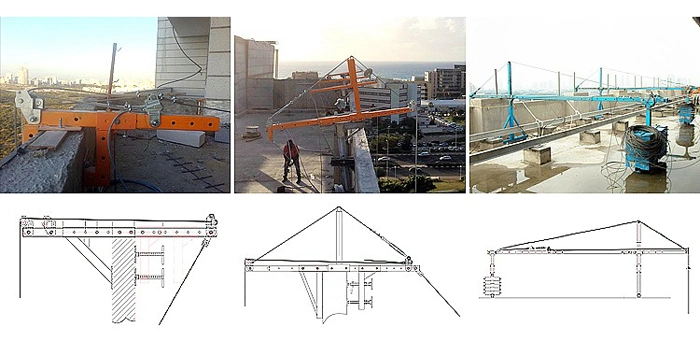 Zlp800 Powder Coating Steel Glazing Construction Cradle